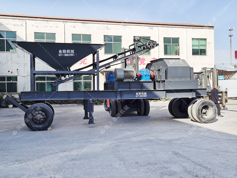 大型移动式对辊9I免费看片设备发往浙江