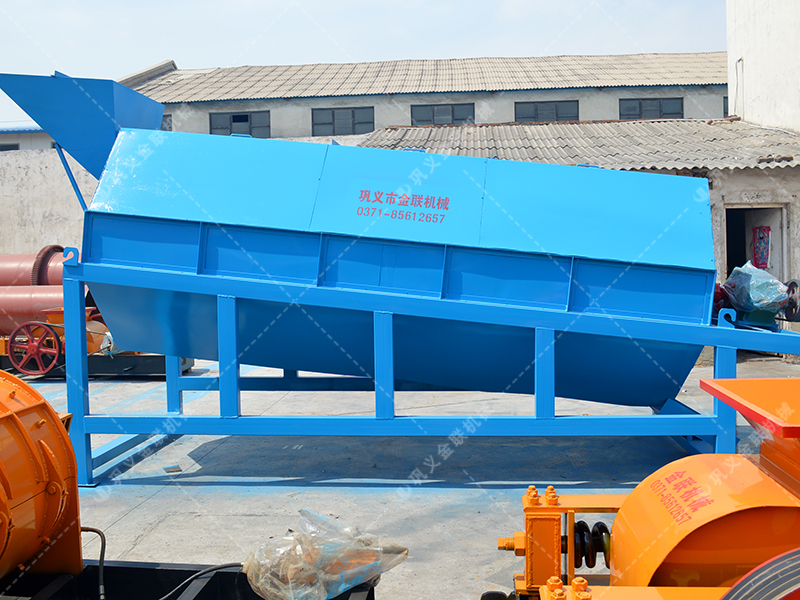 大型双齿辊9I免费看片 无轴托辊滚筒筛分机发往上海